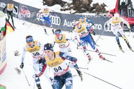 04.01.2018, Oberstdorf, Germany (GER): Kusti Kittilae (FIN), Ari Luusua (FIN), Petr Knop (CZE), (l-r)  - FIS world cup cross-country, tour de ski, mass men, Oberstdorf (GER). www.nordicfocus.com. © Modica/NordicFocus. Every downloaded picture is fee-liable.