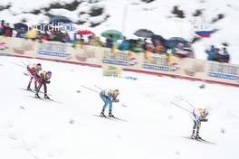 04.01.2018, Oberstdorf, Germany (GER): Alexander Bolshunov (RUS), Alex Harvey (CAN), Calle Halfvarsson (SWE), Damien Tarantola (FRA), (l-r)  - FIS world cup cross-country, tour de ski, mass men, Oberstdorf (GER). www.nordicfocus.com. © Modica/NordicFocus. Every downloaded picture is fee-liable.