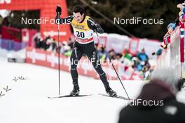 07.01.2018, Val di Fiemme, Italy (ITA): Jonas Baumann (SUI) - FIS world cup cross-country, tour de ski, final climb men, Val di Fiemme (ITA). www.nordicfocus.com. © Modica/NordicFocus. Every downloaded picture is fee-liable.