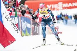 07.01.2018, Val di Fiemme, Italy (ITA): Sadie Bjornsen (USA) - FIS world cup cross-country, tour de ski, final climb women, Val di Fiemme (ITA). www.nordicfocus.com. © Modica/NordicFocus. Every downloaded picture is fee-liable.