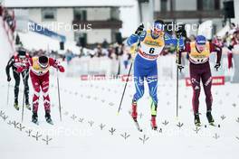 06.01.2018, Val di Fiemme, Italy (ITA): Alex Harvey (CAN), Alexey Poltoranin (KAZ), Andrey Larkov (RUS), (l-r)  - FIS world cup cross-country, tour de ski, mass men, Val di Fiemme (ITA). www.nordicfocus.com. © Modica/NordicFocus. Every downloaded picture is fee-liable.