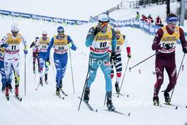 06.01.2018, Val di Fiemme, Italy (ITA): Marcus Hellner (SWE), Dietmar Noeckler (ITA), Maurice Manificat (FRA), Alexey Chervotkin (RUS), (l-r)  - FIS world cup cross-country, tour de ski, mass men, Val di Fiemme (ITA). www.nordicfocus.com. © Modica/NordicFocus. Every downloaded picture is fee-liable.