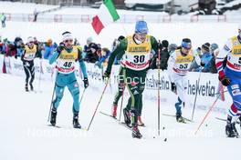 06.01.2018, Val di Fiemme, Italy (ITA): Damien Tarantola (FRA), Lucas Boegl (GER), (l-r)  - FIS world cup cross-country, tour de ski, mass men, Val di Fiemme (ITA). www.nordicfocus.com. © Modica/NordicFocus. Every downloaded picture is fee-liable.