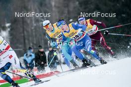 06.01.2018, Val di Fiemme, Italy (ITA): Giandomenico Salvadori (ITA), Maurice Manificat (FRA), (l-r)  - FIS world cup cross-country, tour de ski, mass men, Val di Fiemme (ITA). www.nordicfocus.com. © Modica/NordicFocus. Every downloaded picture is fee-liable.