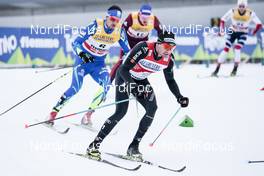 06.01.2018, Val di Fiemme, Italy (ITA): Dario Cologna (SUI), Alexey Poltoranin (KAZ), (l-r)  - FIS world cup cross-country, tour de ski, mass men, Val di Fiemme (ITA). www.nordicfocus.com. © Modica/NordicFocus. Every downloaded picture is fee-liable.