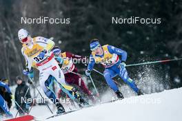 06.01.2018, Val di Fiemme, Italy (ITA): Jens Burman (SWE), Giandomenico Salvadori (ITA), (l-r)  - FIS world cup cross-country, tour de ski, mass men, Val di Fiemme (ITA). www.nordicfocus.com. © Modica/NordicFocus. Every downloaded picture is fee-liable.