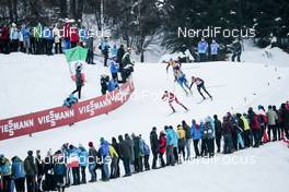 06.01.2018, Val di Fiemme, Italy (ITA): Alex Harvey (CAN), Dario Cologna (SUI), Thomas Bing (GER), Andrey Larkov (RUS), Alexey Chervotkin (RUS), Alexey Poltoranin (KAZ), (l-r)  - FIS world cup cross-country, tour de ski, mass men, Val di Fiemme (ITA). www.nordicfocus.com. © Modica/NordicFocus. Every downloaded picture is fee-liable.