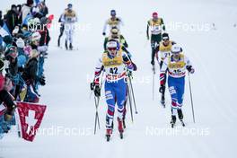 06.01.2018, Val di Fiemme, Italy (ITA): Petr Knop (CZE), Ales Razym (CZE), (l-r)  - FIS world cup cross-country, tour de ski, mass men, Val di Fiemme (ITA). www.nordicfocus.com. © Modica/NordicFocus. Every downloaded picture is fee-liable.