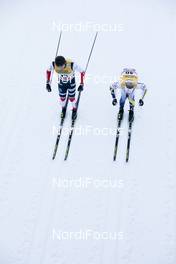 06.01.2018, Val di Fiemme, Italy (ITA): Emil Iversen (NOR), Oskar Svensson (SWE), (l-r)  - FIS world cup cross-country, tour de ski, mass men, Val di Fiemme (ITA). www.nordicfocus.com. © Modica/NordicFocus. Every downloaded picture is fee-liable.
