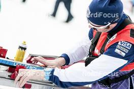06.01.2018, Val di Fiemme, Italy (ITA): Salomon and team USA   - FIS world cup cross-country, tour de ski, mass women, Val di Fiemme (ITA). www.nordicfocus.com. © Modica/NordicFocus. Every downloaded picture is fee-liable.