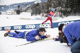 05.01.2018, Val di Fiemme, Italy (ITA): Tv Backstage   - FIS world cup cross-country, tour de ski, training, Val di Fiemme (ITA). www.nordicfocus.com. © Modica/NordicFocus. Every downloaded picture is fee-liable.