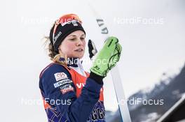 05.01.2018, Val di Fiemme, Italy (ITA): Jessica Diggins (USA) - FIS world cup cross-country, tour de ski, training, Val di Fiemme (ITA). www.nordicfocus.com. © Modica/NordicFocus. Every downloaded picture is fee-liable.