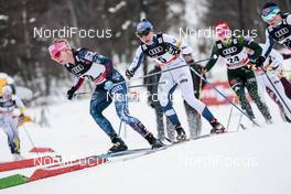 06.01.2018, Val di Fiemme, Italy (ITA): Jessica Diggins (USA), Kerttu Niskanen (FIN), (l-r)  - FIS world cup cross-country, tour de ski, mass women, Val di Fiemme (ITA). www.nordicfocus.com. © Modica/NordicFocus. Every downloaded picture is fee-liable.