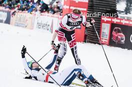 06.01.2018, Val di Fiemme, Italy (ITA): Teresa Stadlober (AUT), Krista Parmakoski (FIN), (l-r)  - FIS world cup cross-country, tour de ski, mass women, Val di Fiemme (ITA). www.nordicfocus.com. © Modica/NordicFocus. Every downloaded picture is fee-liable.