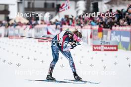 06.01.2018, Val di Fiemme, Italy (ITA): Jessica Diggins (USA) - FIS world cup cross-country, tour de ski, mass women, Val di Fiemme (ITA). www.nordicfocus.com. © Modica/NordicFocus. Every downloaded picture is fee-liable.