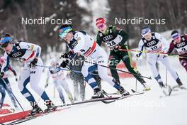 06.01.2018, Val di Fiemme, Italy (ITA): Krista Parmakoski (FIN), Katharina Hennig (GER), (l-r)  - FIS world cup cross-country, tour de ski, mass women, Val di Fiemme (ITA). www.nordicfocus.com. © Modica/NordicFocus. Every downloaded picture is fee-liable.
