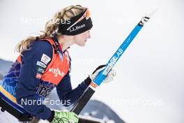 05.01.2018, Val di Fiemme, Italy (ITA): Jessica Diggins (USA) - FIS world cup cross-country, tour de ski, training, Val di Fiemme (ITA). www.nordicfocus.com. © Modica/NordicFocus. Every downloaded picture is fee-liable.