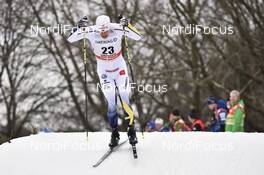 13.01.2018, Dresden, Germany (GER): Karl-Johan Westberg (SWE) - FIS world cup cross-country, individual sprint, Dresden (GER). www.nordicfocus.com. © Thibaut/NordicFocus. Every downloaded picture is fee-liable.