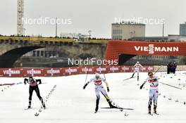 13.01.2018, Dresden, Germany (GER): Maja Dahlqvist (SWE), Hanna Falk (SWE) - FIS world cup cross-country, individual sprint, Dresden (GER). www.nordicfocus.com. © Thibaut/NordicFocus. Every downloaded picture is fee-liable.