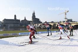 14.01.2018, Dresden, Germany (GER): Erik Bjornsen (USA) - FIS world cup cross-country, team sprint, Dresden (GER). www.nordicfocus.com. © Thibaut/NordicFocus. Every downloaded picture is fee-liable.