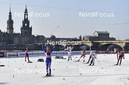 14.01.2018, Dresden, Germany (GER): Federico Pellegrino (ITA) - FIS world cup cross-country, team sprint, Dresden (GER). www.nordicfocus.com. © Thibaut/NordicFocus. Every downloaded picture is fee-liable.