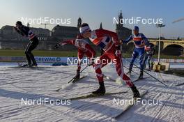 14.01.2018, Dresden, Germany (GER): Julien Locke (CAN), Dominique Moncion-Groulx (CAN) - FIS world cup cross-country, team sprint, Dresden (GER). www.nordicfocus.com. © Thibaut/NordicFocus. Every downloaded picture is fee-liable.