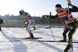 14.01.2018, Dresden, Germany (GER): Lukas Gross (GER) - FIS world cup cross-country, team sprint, Dresden (GER). www.nordicfocus.com. © Thibaut/NordicFocus. Every downloaded picture is fee-liable.