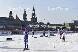 14.01.2018, Dresden, Germany (GER): Federico Pellegrino (ITA) - FIS world cup cross-country, team sprint, Dresden (GER). www.nordicfocus.com. © Thibaut/NordicFocus. Every downloaded picture is fee-liable.