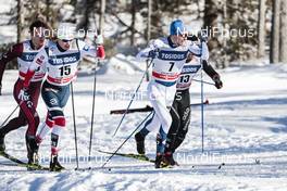 20.01.2018, Planica, Slovenia (SLO): Kasper Stadaas (NOR), Ristomatti Hakola (FIN), Jovian Hediger (SUI), (l-r)  - FIS world cup cross-country, individual sprint, Planica (SLO). www.nordicfocus.com. © Modica/NordicFocus. Every downloaded picture is fee-liable.