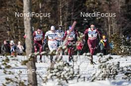 20.01.2018, Planica, Slovenia (SLO): Alexander Panzhinskiy (RUS), Teodor Peterson (SWE), Gleb Retivykh (RUS), (l-r)  - FIS world cup cross-country, individual sprint, Planica (SLO). www.nordicfocus.com. © Modica/NordicFocus. Every downloaded picture is fee-liable.