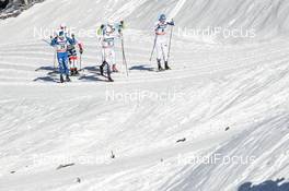 20.01.2018, Planica, Slovenia (SLO): Maicol Rastelli (ITA), Teodor Peterson (SWE), Anssi Pentsinen (FIN), (l-r)  - FIS world cup cross-country, individual sprint, Planica (SLO). www.nordicfocus.com. © Modica/NordicFocus. Every downloaded picture is fee-liable.