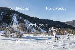 20.01.2018, Planica, Slovenia (SLO): Oskar Svensson (SWE), Iivo Niskanen (FIN), (l-r)  - FIS world cup cross-country, individual sprint, Planica (SLO). www.nordicfocus.com. © Modica/NordicFocus. Every downloaded picture is fee-liable.