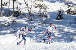 20.01.2018, Planica, Slovenia (SLO): Iivo Niskanen (FIN), Andrew Newell (USA), Johannes Hoesflot Klaebo (NOR), (l-r)  - FIS world cup cross-country, individual sprint, Planica (SLO). www.nordicfocus.com. © Modica/NordicFocus. Every downloaded picture is fee-liable.