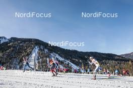 20.01.2018, Planica, Slovenia (SLO): Jessica Diggins (USA), Heidi Weng (NOR), Anna Dyvik (SWE), Kathrine Rolsted Harsem (NOR), (l-r)  - FIS world cup cross-country, individual sprint, Planica (SLO). www.nordicfocus.com. © Modica/NordicFocus. Every downloaded picture is fee-liable.