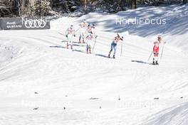 20.01.2018, Planica, Slovenia (SLO): Kathrine Rolsted Harsem (NOR), Jessica Diggins (USA), Johanna Matintalo (FIN), Alenka Cebasek (SLO), (l-r)  - FIS world cup cross-country, individual sprint, Planica (SLO). www.nordicfocus.com. © Modica/NordicFocus. Every downloaded picture is fee-liable.