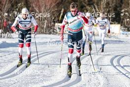 20.01.2018, Planica, Slovenia (SLO): Johannes Hoesflot Klaebo (NOR), Emil Iversen (NOR), Oskar Svensson (SWE), Iivo Niskanen (FIN), (l-r)  - FIS world cup cross-country, individual sprint, Planica (SLO). www.nordicfocus.com. © Modica/NordicFocus. Every downloaded picture is fee-liable.