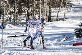 20.01.2018, Planica, Slovenia (SLO): Teodor Peterson (SWE), Marcus Hellner (SWE), (l-r)  - FIS world cup cross-country, individual sprint, Planica (SLO). www.nordicfocus.com. © Modica/NordicFocus. Every downloaded picture is fee-liable.