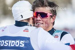 20.01.2018, Planica, Slovenia (SLO): Johannes Hoesflot Klaebo (NOR), Emil Iversen (NOR), (l-r)  - FIS world cup cross-country, individual sprint, Planica (SLO). www.nordicfocus.com. © Modica/NordicFocus. Every downloaded picture is fee-liable.