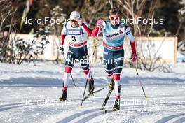 20.01.2018, Planica, Slovenia (SLO): Emil Iversen (NOR), Johannes Hoesflot Klaebo (NOR), (l-r)  - FIS world cup cross-country, individual sprint, Planica (SLO). www.nordicfocus.com. © Modica/NordicFocus. Every downloaded picture is fee-liable.