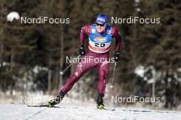 27.01.2018, Seefeld, Austria (AUT): Andrey Krasnov (RUS) - FIS world cup cross-country, individual sprint, Seefeld (AUT). www.nordicfocus.com. © Modica/NordicFocus. Every downloaded picture is fee-liable.
