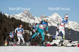 27.01.2018, Seefeld, Austria (AUT): Maciej Starega (POL), Renaud Jay (FRA), Oskar Svensson (SWE), (l-r)  - FIS world cup cross-country, individual sprint, Seefeld (AUT). www.nordicfocus.com. © Modica/NordicFocus. Every downloaded picture is fee-liable.