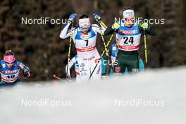 27.01.2018, Seefeld, Austria (AUT): Linn Soemskar (SWE), Sandra Ringwald (GER), (l-r)  - FIS world cup cross-country, individual sprint, Seefeld (AUT). www.nordicfocus.com. © Modica/NordicFocus. Every downloaded picture is fee-liable.