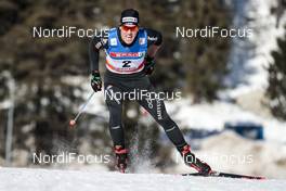 27.01.2018, Seefeld, Austria (AUT): Jovian Hediger (SUI) - FIS world cup cross-country, individual sprint, Seefeld (AUT). www.nordicfocus.com. © Modica/NordicFocus. Every downloaded picture is fee-liable.