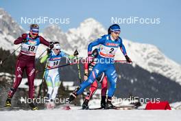 27.01.2018, Seefeld, Austria (AUT): Tatiana Aleshina (RUS), Alenka Cebasek (SLO), Greta Laurent (ITA), (l-r)  - FIS world cup cross-country, individual sprint, Seefeld (AUT). www.nordicfocus.com. © Modica/NordicFocus. Every downloaded picture is fee-liable.
