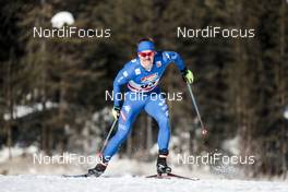 27.01.2018, Seefeld, Austria (AUT): Michael Hellweger (ITA) - FIS world cup cross-country, individual sprint, Seefeld (AUT). www.nordicfocus.com. © Modica/NordicFocus. Every downloaded picture is fee-liable.