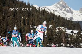 27.01.2018, Seefeld, Austria (AUT): Clement Arnault (FRA), Karl-Johan Dyvik (SWE), (l-r)  - FIS world cup cross-country, individual sprint, Seefeld (AUT). www.nordicfocus.com. © Modica/NordicFocus. Every downloaded picture is fee-liable.