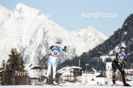 27.01.2018, Seefeld, Austria (AUT): Anamarija Lampic (SLO), Laurien Van Der Graaff (SUI), (l-r)  - FIS world cup cross-country, individual sprint, Seefeld (AUT). www.nordicfocus.com. © Modica/NordicFocus. Every downloaded picture is fee-liable.
