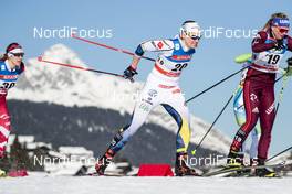 27.01.2018, Seefeld, Austria (AUT): Ida Ingemarsdotter (SWE), Tatiana Aleshina (RUS), (l-r)  - FIS world cup cross-country, individual sprint, Seefeld (AUT). www.nordicfocus.com. © Modica/NordicFocus. Every downloaded picture is fee-liable.