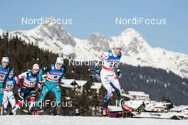 27.01.2018, Seefeld, Austria (AUT): Sondre Turvoll Fossli (NOR), Lucas Chanavat (FRA), Karl-Johan Dyvik (SWE), (l-r)  - FIS world cup cross-country, individual sprint, Seefeld (AUT). www.nordicfocus.com. © Modica/NordicFocus. Every downloaded picture is fee-liable.