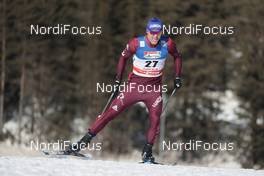 27.01.2018, Seefeld, Austria (AUT): Anton Gafarov (RUS) - FIS world cup cross-country, individual sprint, Seefeld (AUT). www.nordicfocus.com. © Modica/NordicFocus. Every downloaded picture is fee-liable.